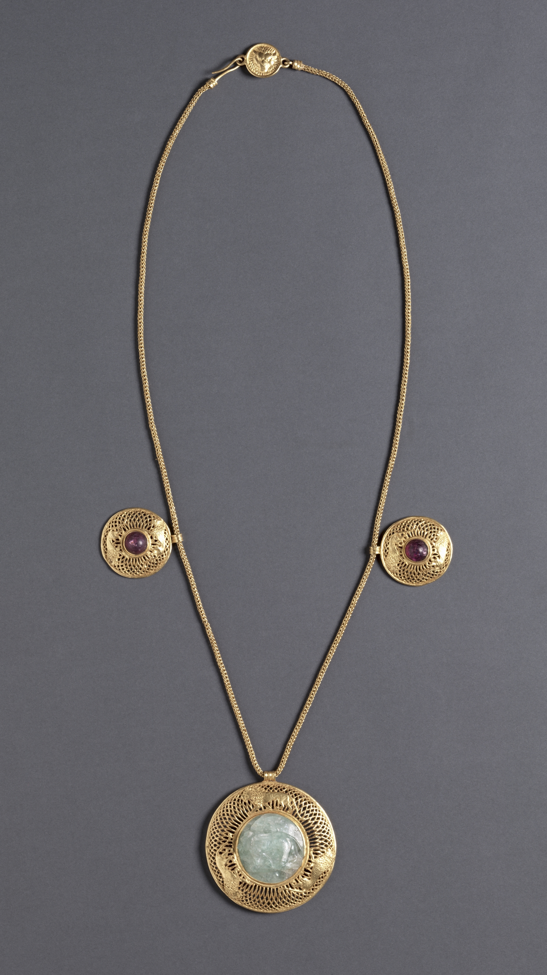 Necklace with Three Pendants