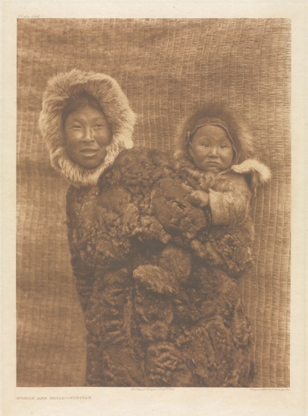 Portfolio XX, Plate 694: Woman and Child - Nunivak