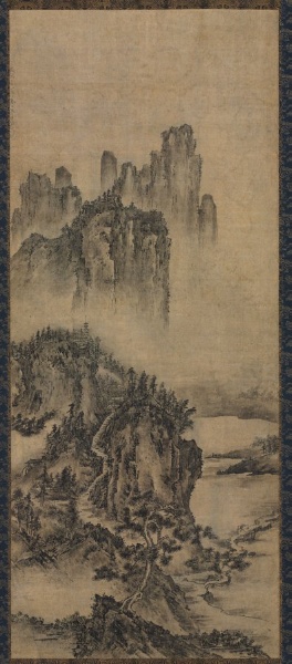 Landscape with a Distant Temple