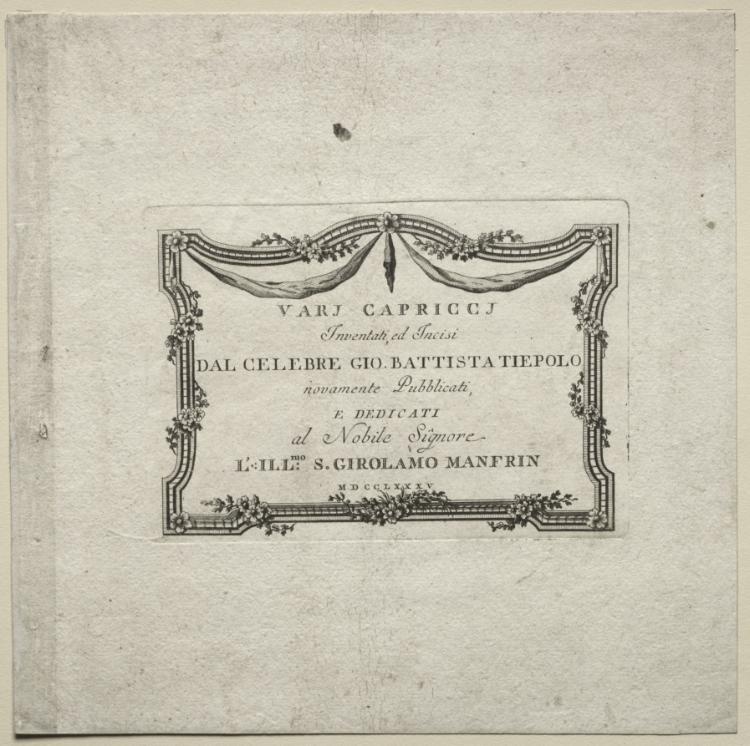 Various Caprices:  Title Page