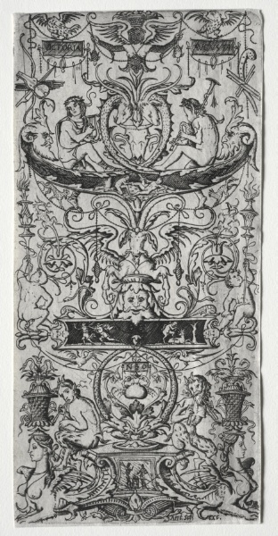 Ornament Panel Inscribed Victoria Augusta