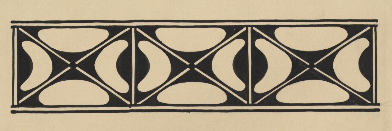 San Ildefonso Pottery Design, Kenneth M. Chapman, Before 1928
