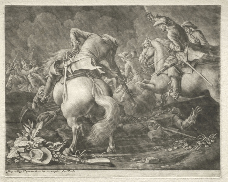 Skirmish between Prussian and Hungarian Hussars
