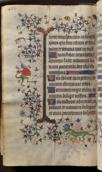 Hours of Charles the Noble, King of Navarre (1361-1425): fol. 208v, Text