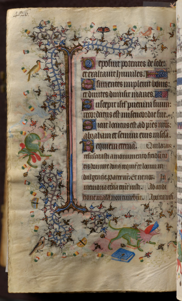 Hours of Charles the Noble, King of Navarre (1361-1425): fol. 207v, Text