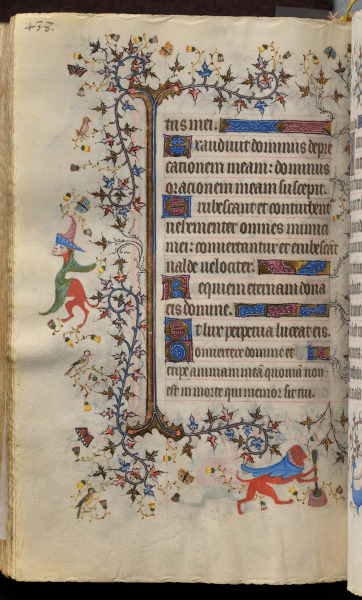 Hours of Charles the Noble, King of Navarre (1361-1425): fol. 213v, Text