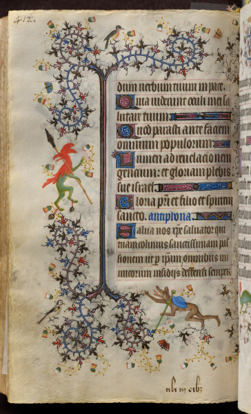 Hours of Charles the Noble, King of Navarre (1361-1425): fol. 200v, Text