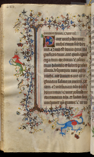 Hours of Charles the Noble, King of Navarre (1361-1425): fol. 216v, Text