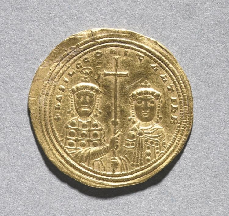 Nomisma with Basil II Bulgarotonos and His Brother Constantine VIII (reverse)