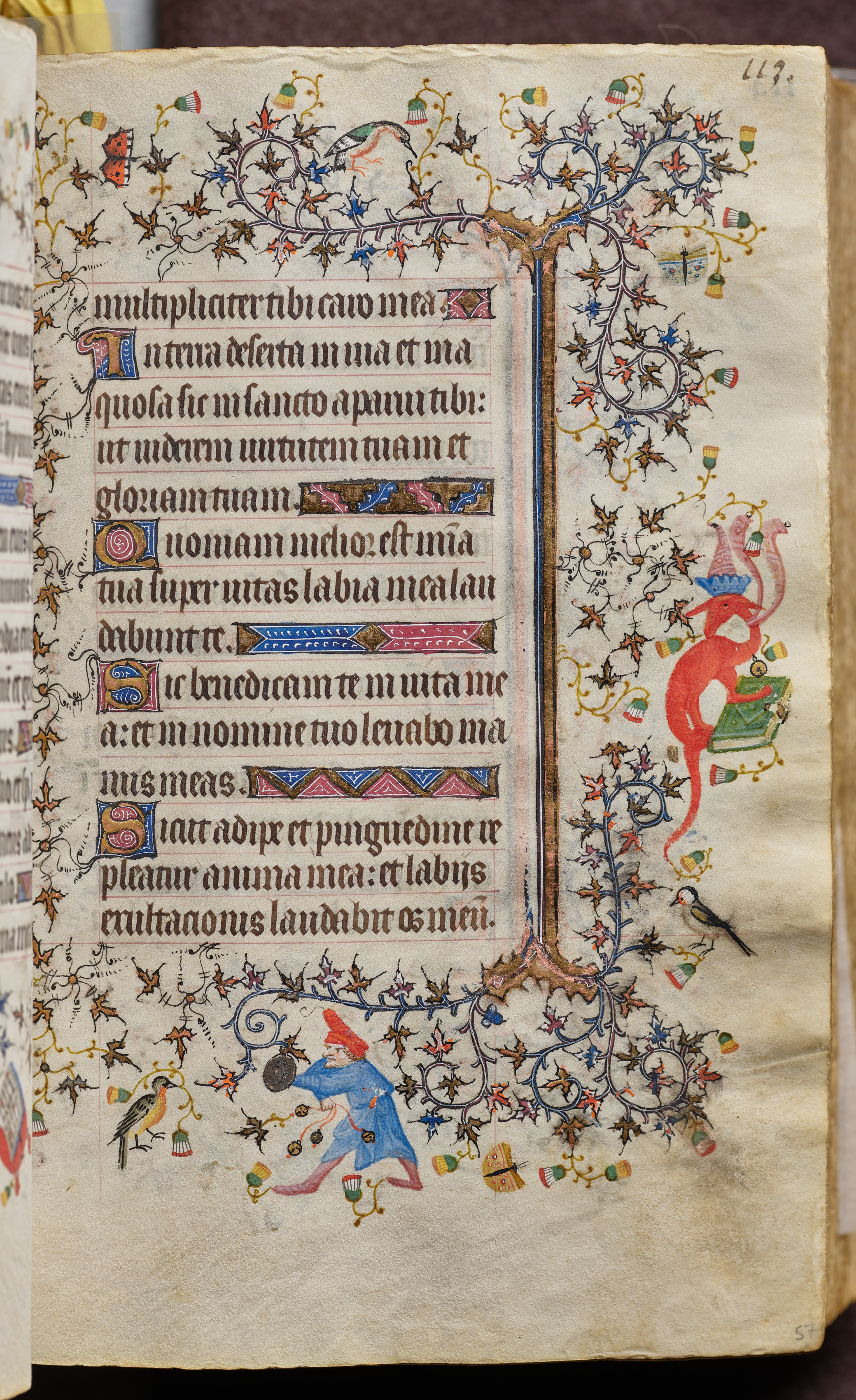Hours of Charles the Noble, King of Navarre (1361-1425): fol. 57r, Text
