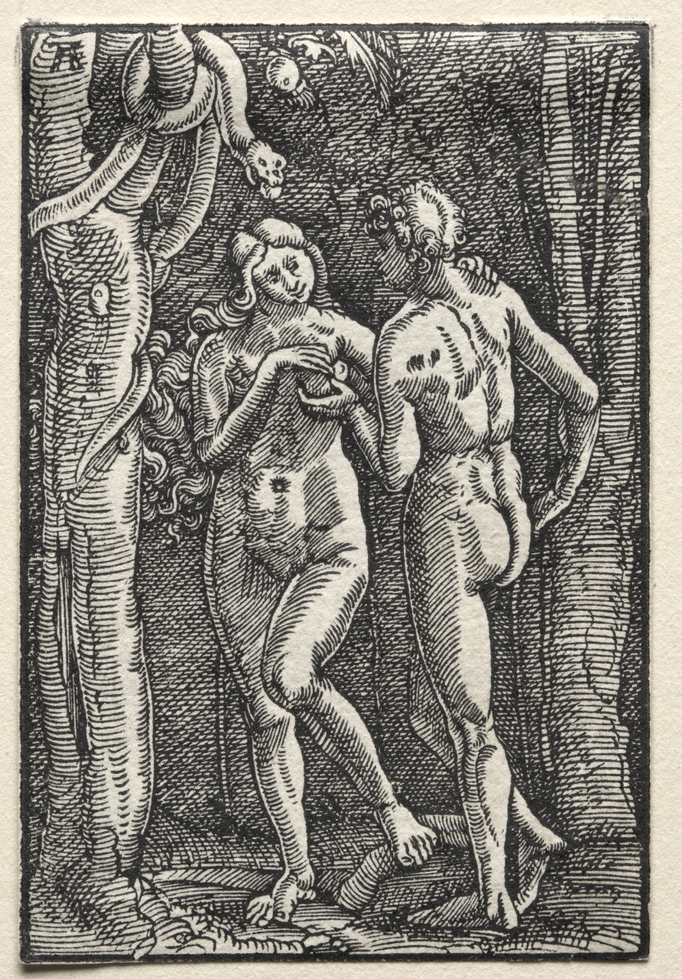 The Fall and Redemption of Man:  Adam and Eve Eating the Forbidden Fruit