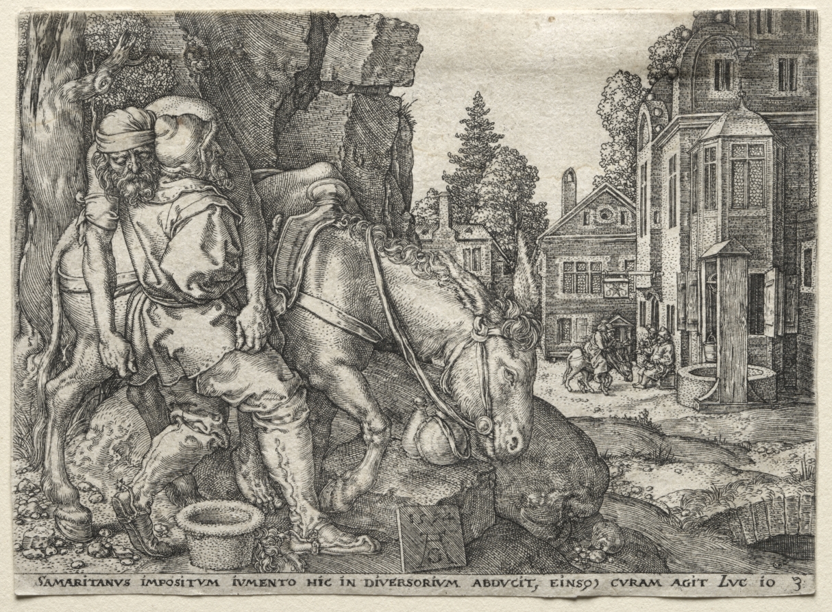 The Parable of the Good Samaritan: The Good Samaritan Putting the Traveler on His Donkey