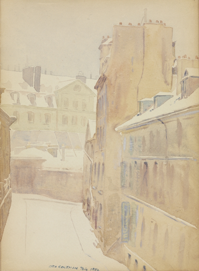 Scene in Paris, Ora Coltman, 1902