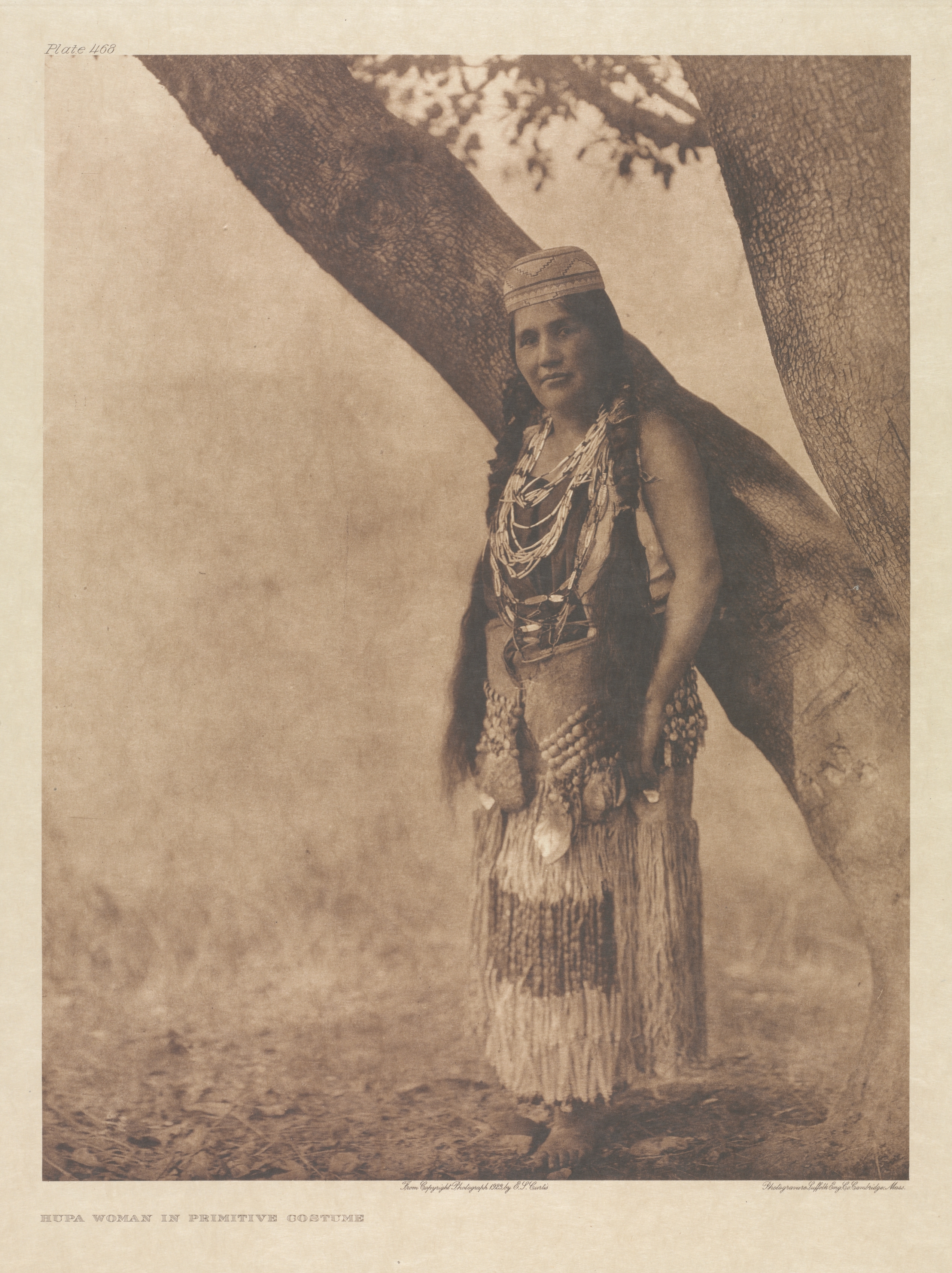 Portfolio XIII, Plate 468: Hupa Woman in Primitive Costume