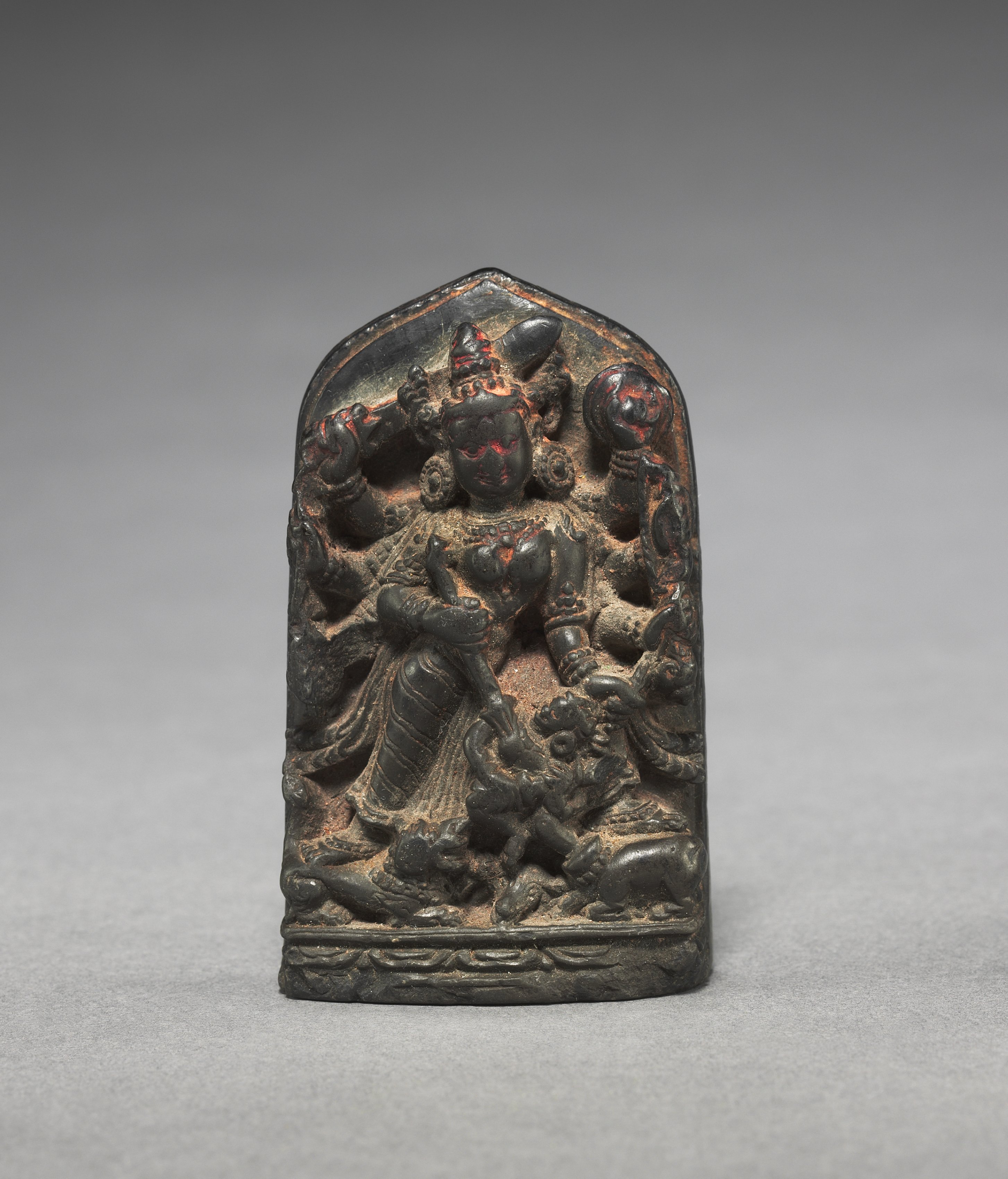 Stele with Durga Figure