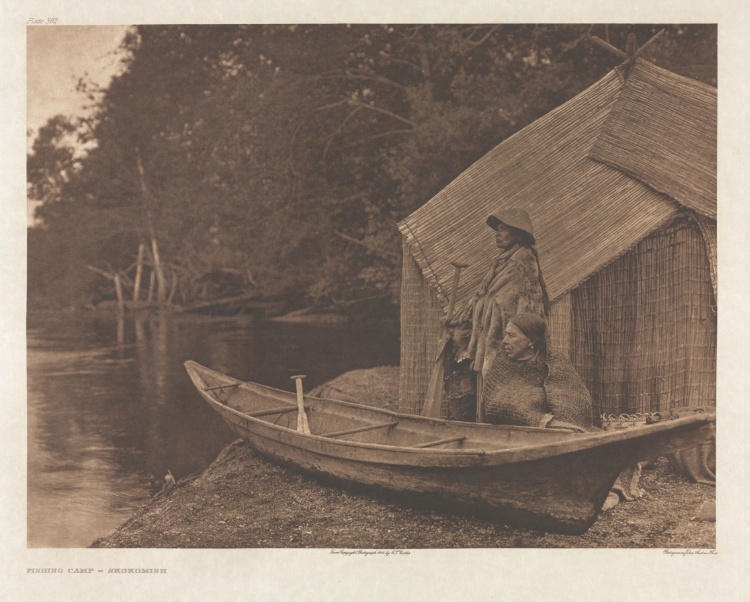 Portfolio IX, Plate 302: Fishing Camp - Skokomish