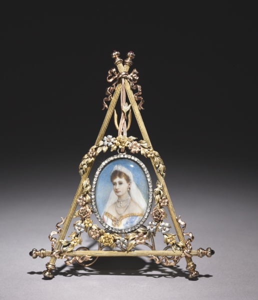 Framed Miniature of Tsarina Alexandra Feodorovna