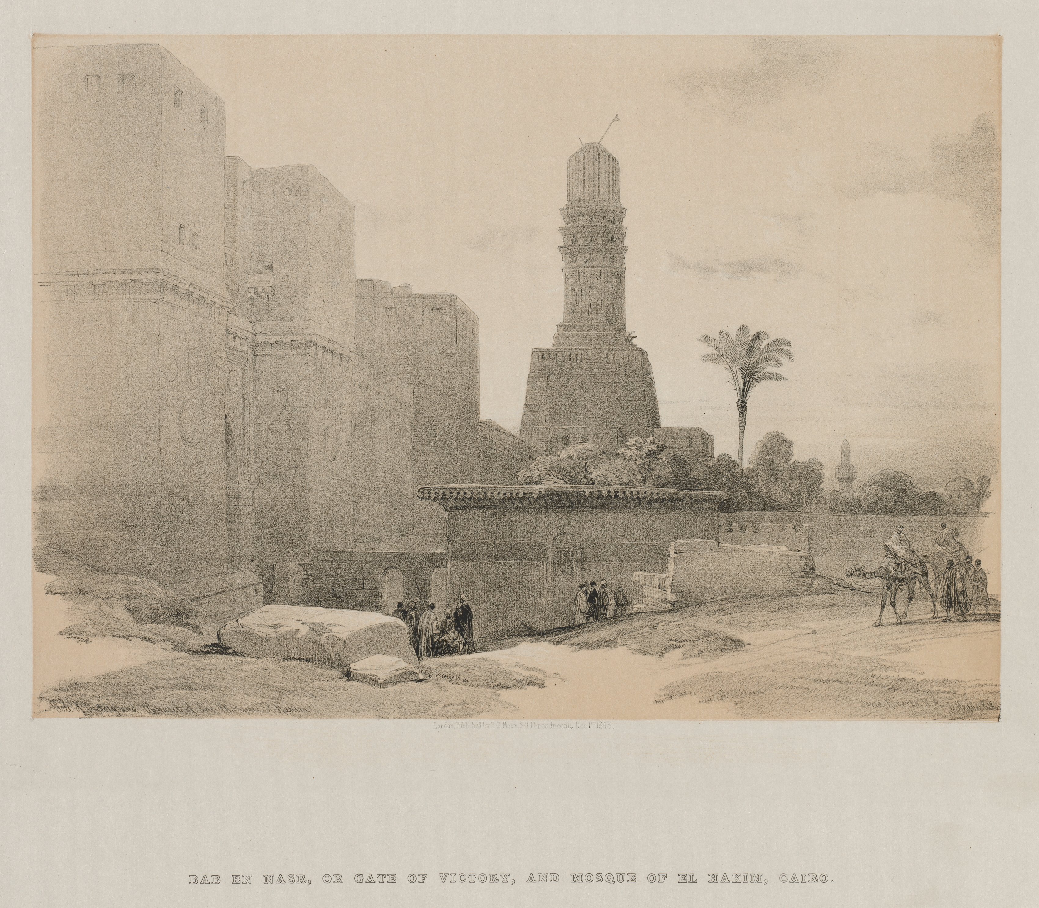 Egypt and Nubia, Volume III: Gate of Victory and Minaret of the Mosque El Hakim