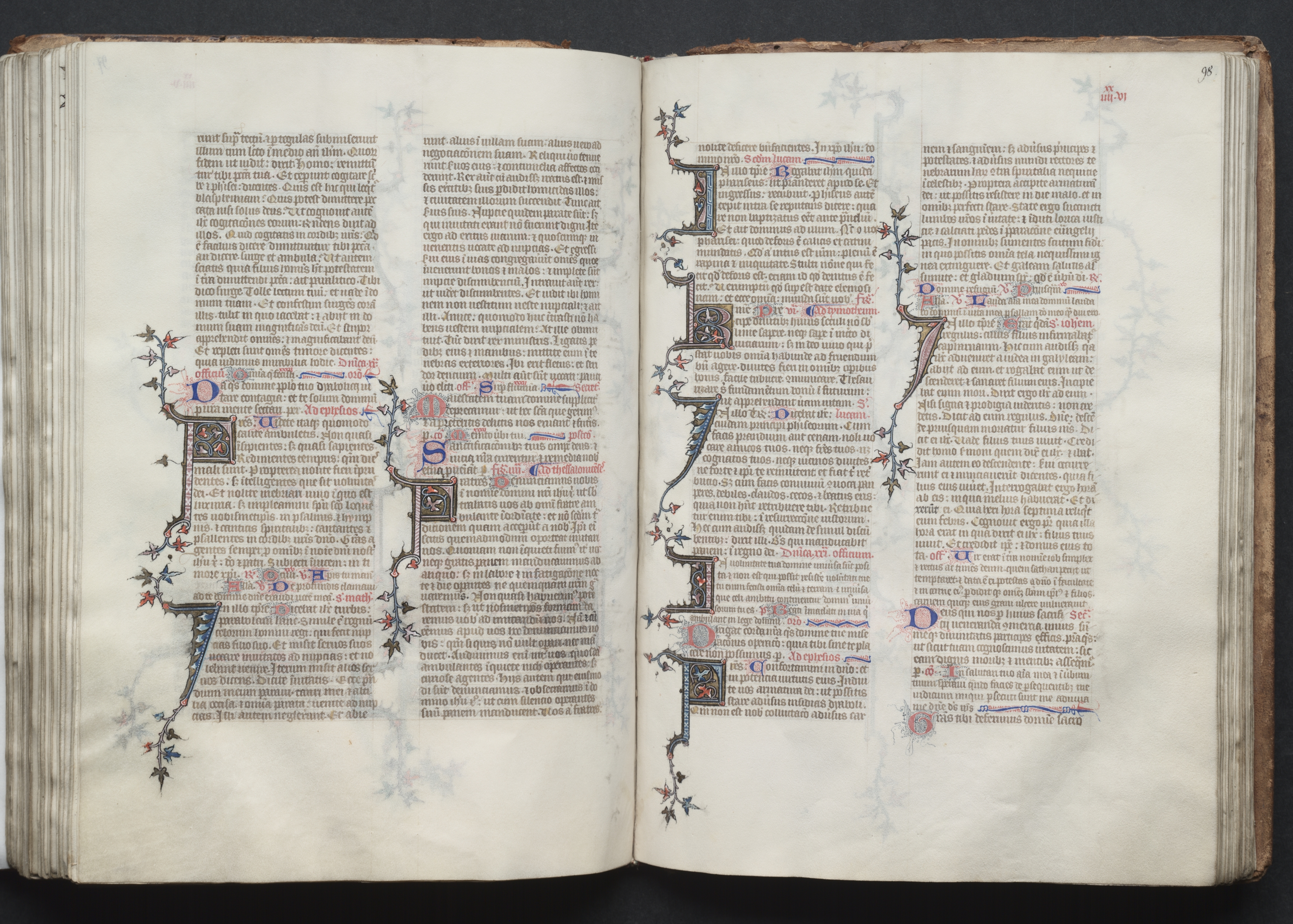 The Gotha Missal:  Fol. 97v, Text