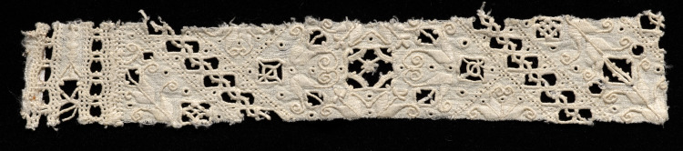 Fragment of Needlepoint (Cutwork) Lace