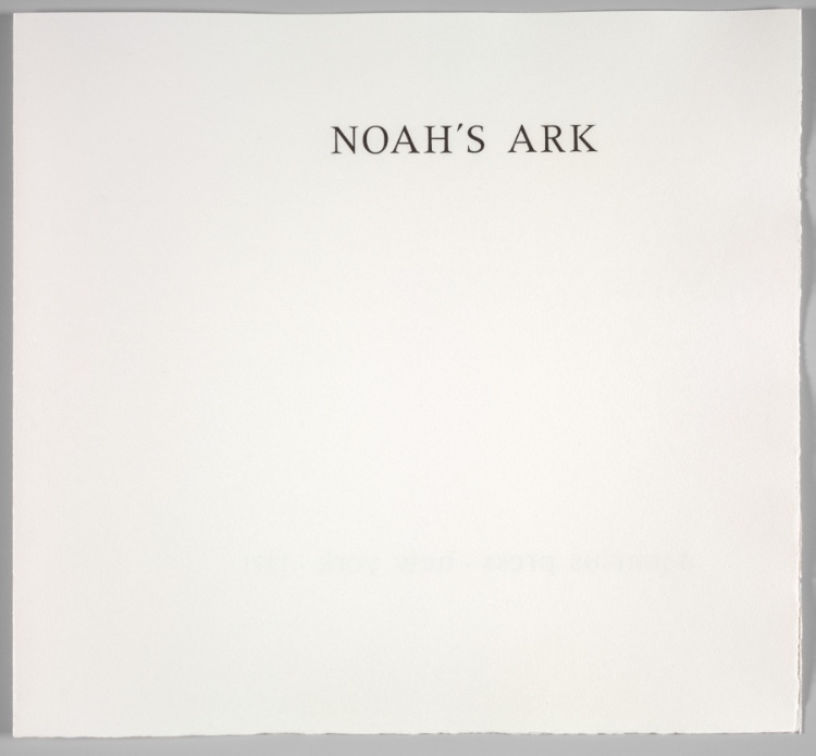 Noah's Ark: Ten Mezzotints by Avati