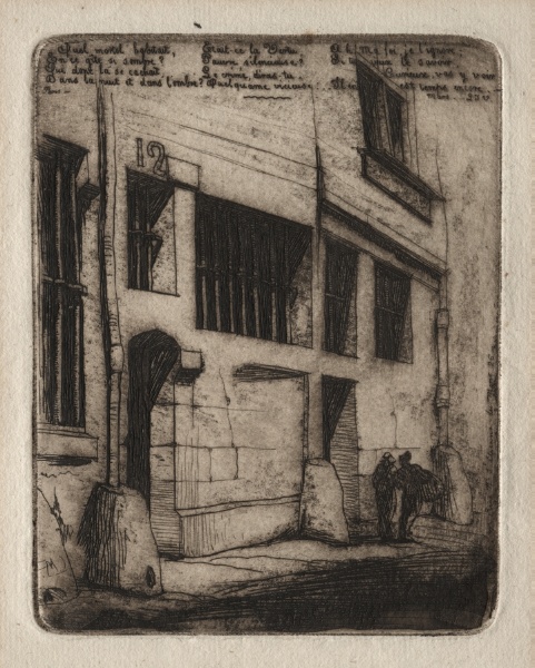 Etchings of Paris:  The Street of the Bad Boys