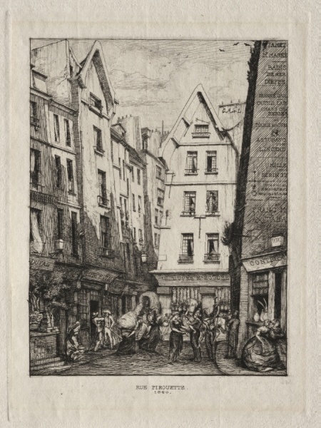 Pirouette Street, near the Markets, Paris