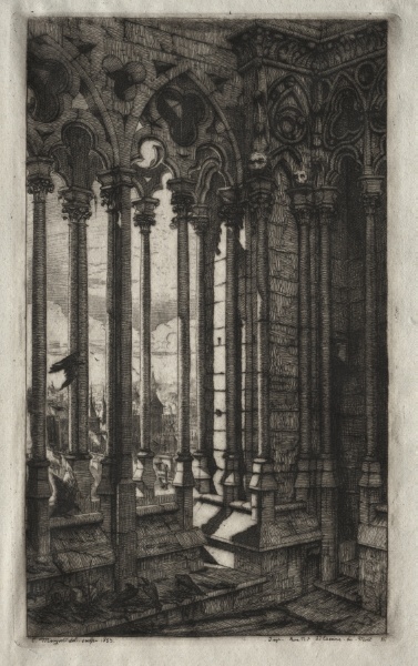 The Etchings of Paris:  The Gallery of Notre Dame