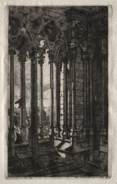 Etchings of Paris:  The Gallery of Notre Dame
