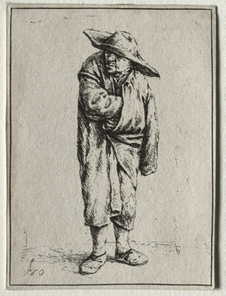 Peasant with his hand in his cloak