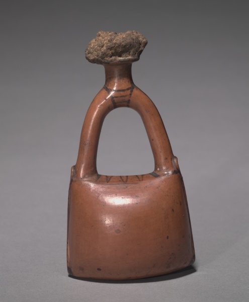 Flask in the Form of a Leather Bag