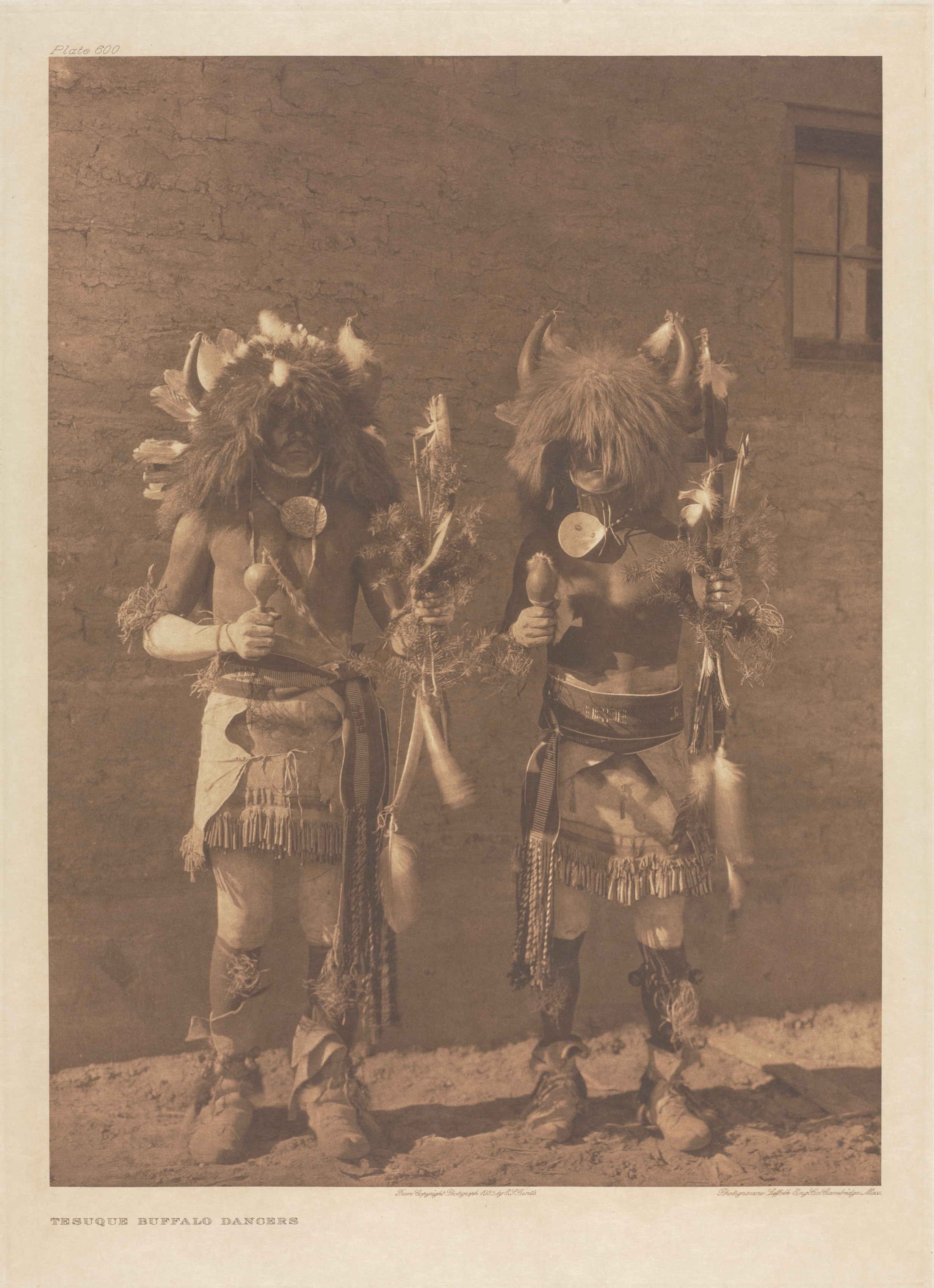 Portfolio XVII, Plate 600: Tesuque Buffalo Dancers