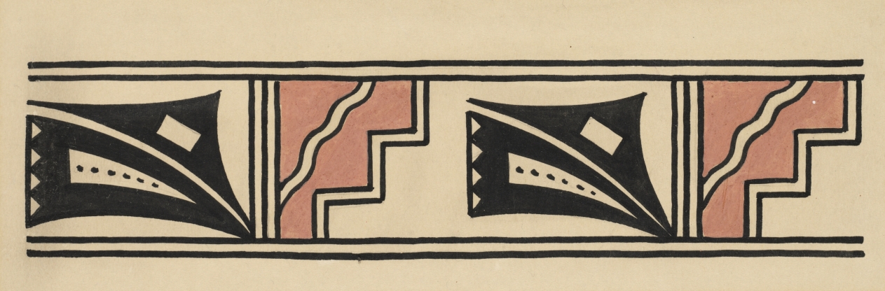 San Ildefonso Pottery Design, Kenneth M. Chapman, Before 1928