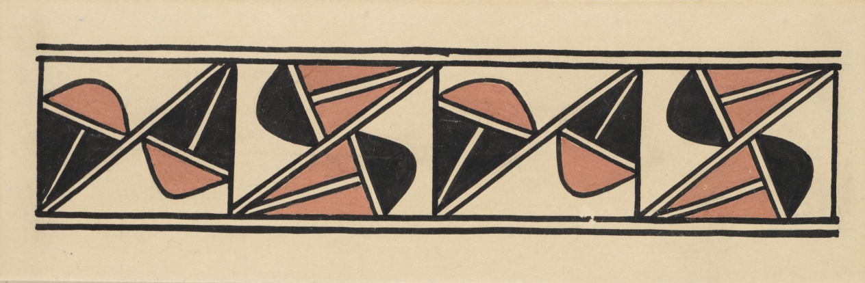 San Ildefonso Pottery Design, Kenneth M. Chapman, Before 1928