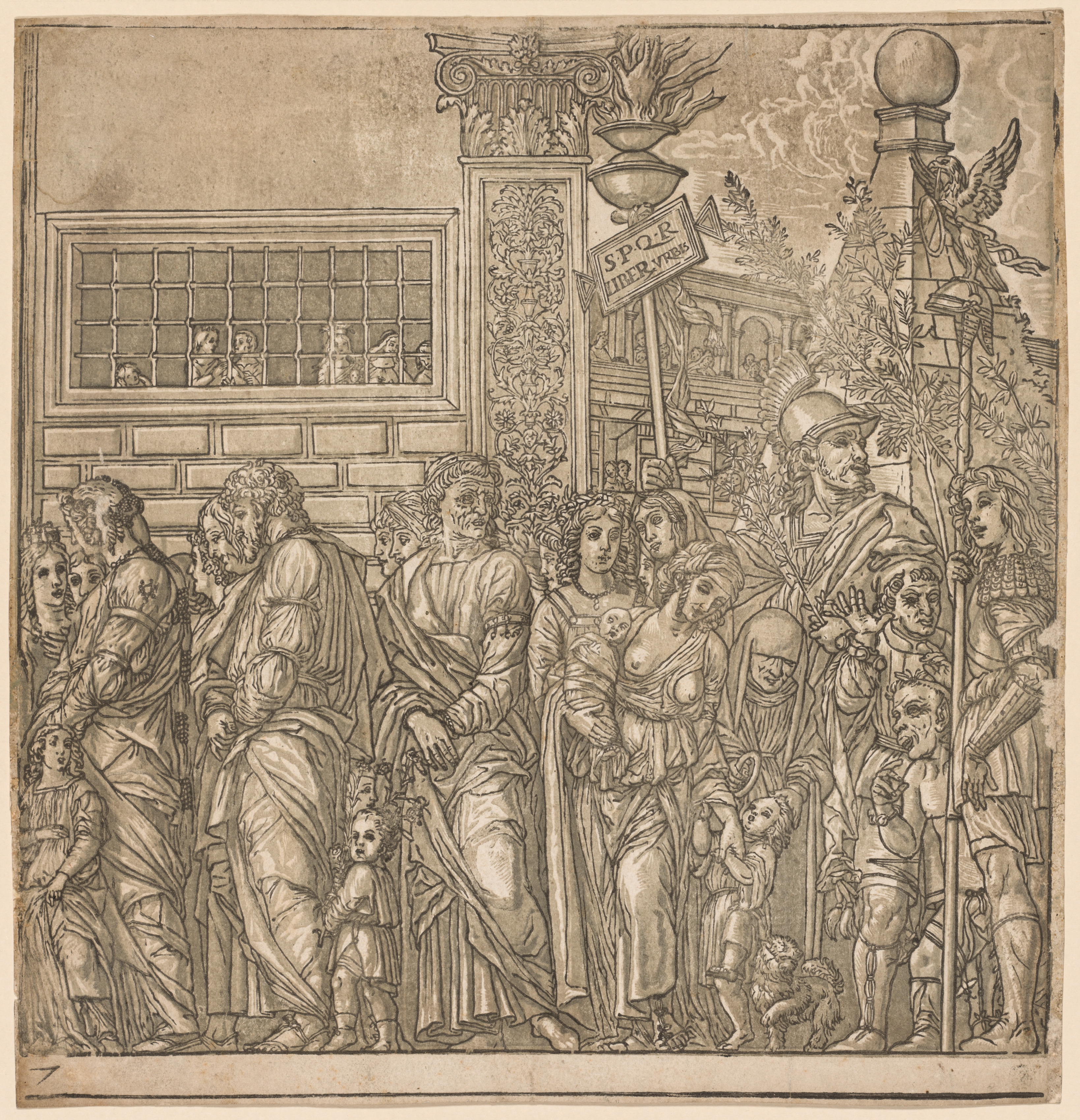 The Triumph of Julius Caesar:  Procession of Men, Women and Children