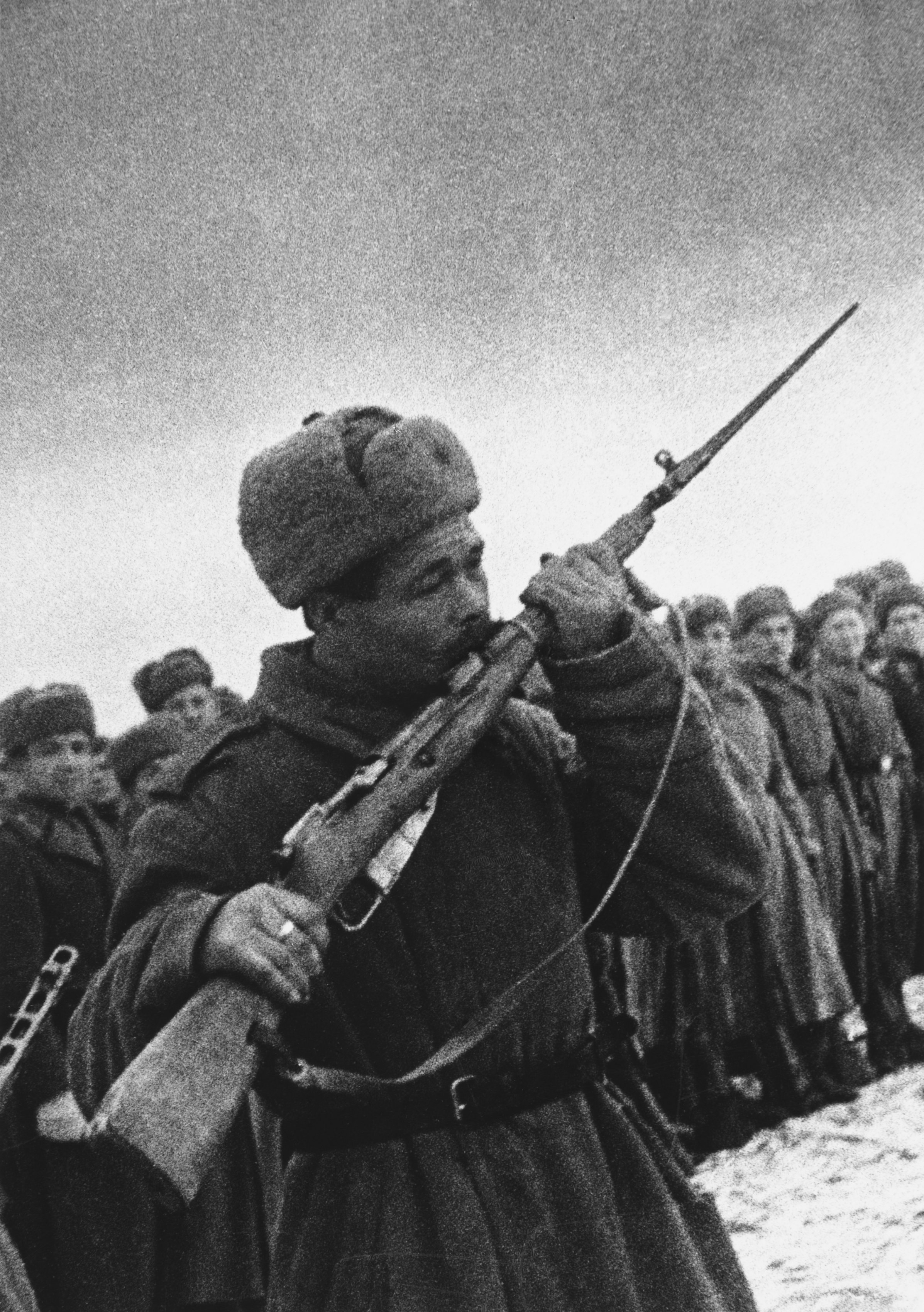 The Oath of War (Soviet Soldier Kissing His Rifle)