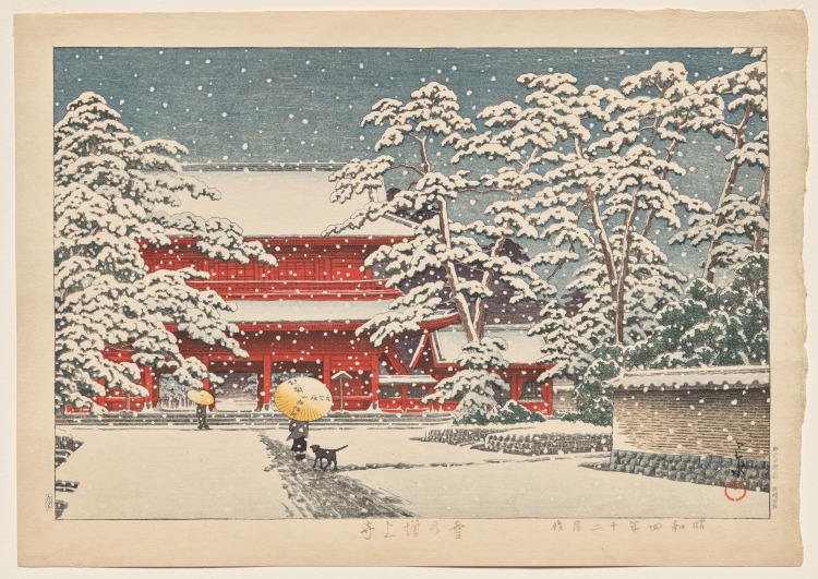 Snow at Zōjōji