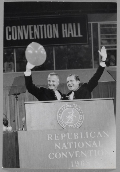 Agnew and Nixon, Republican Convention, Miami