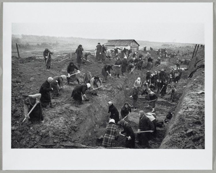 Digging Anti-Tank Trenches near Moscow, October 1941