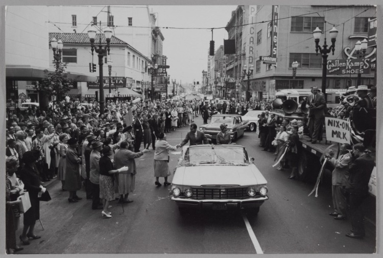 Richard Nixon on Campaign Parade, Oregon