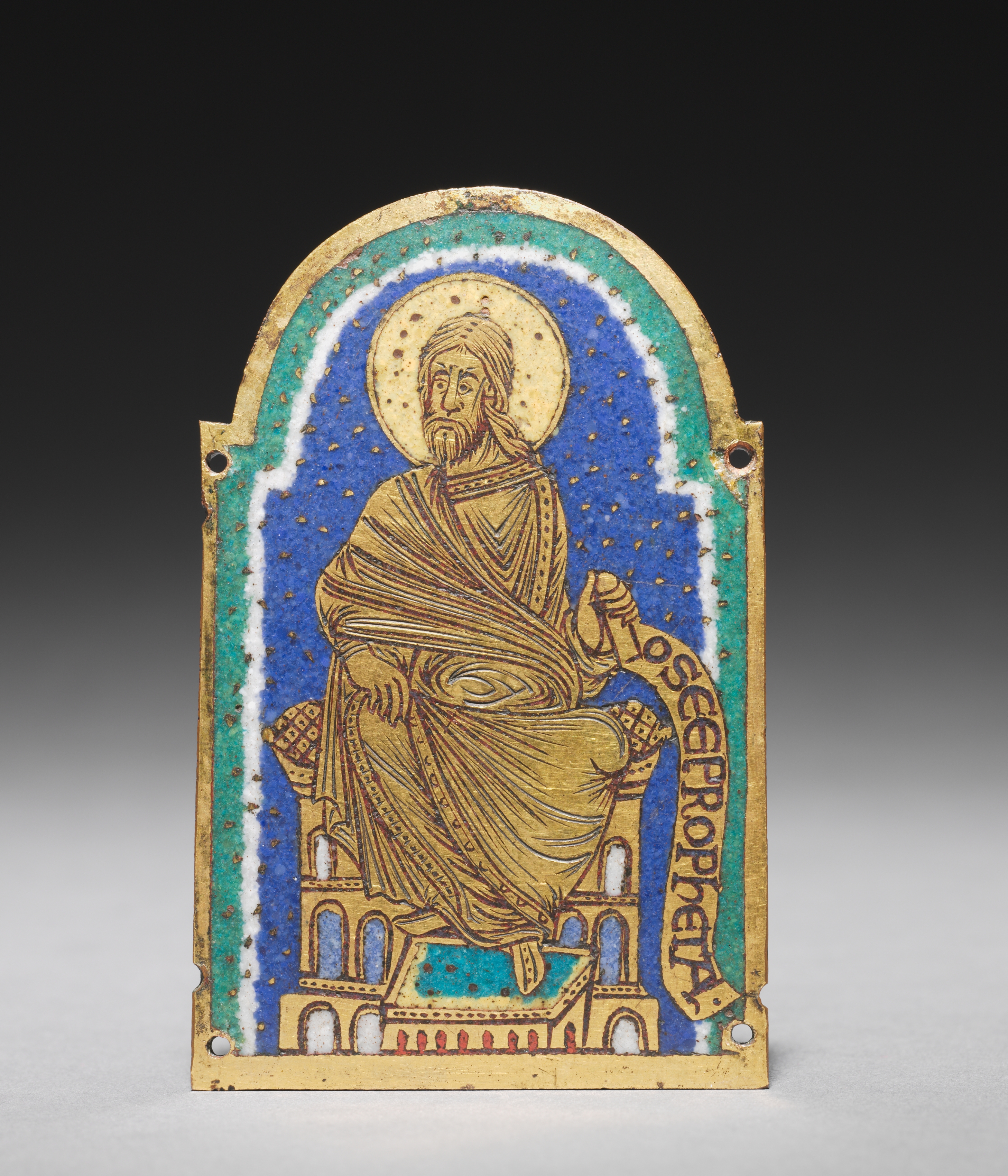 Plaque with Seated Prophet from a Reliquary Shrine: Osea (Hosea)