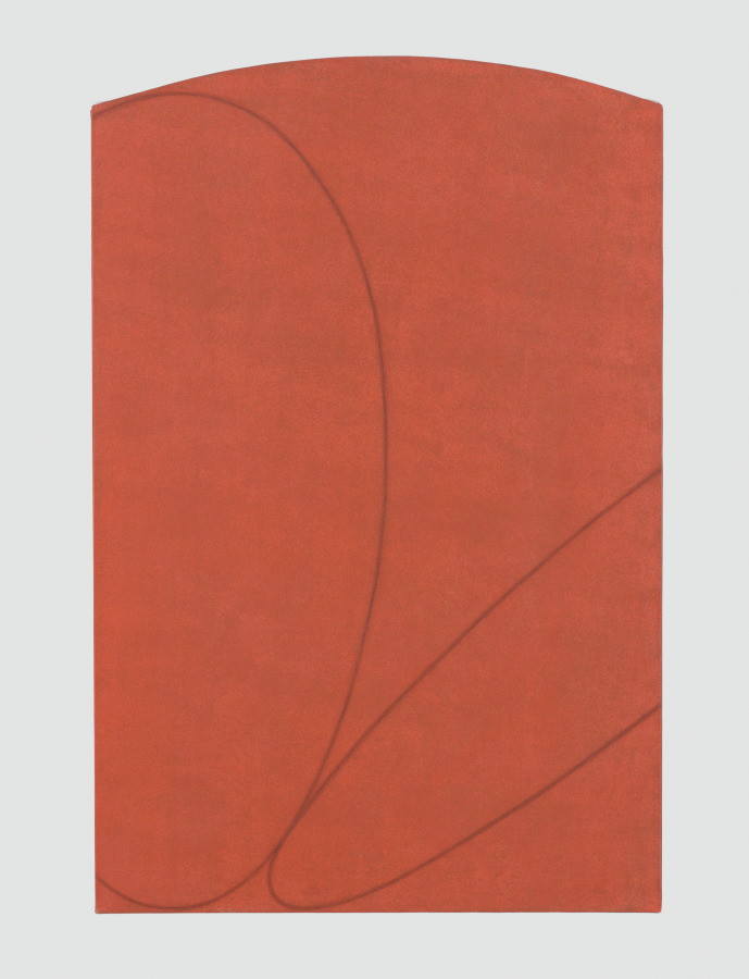 Curved Plane/Figure VII (Study), Robert Mangold, 1995