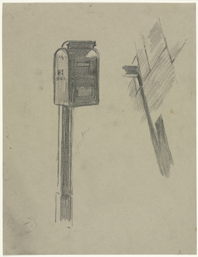 Study for "Corner Shadows", Martin Lewis, 1929