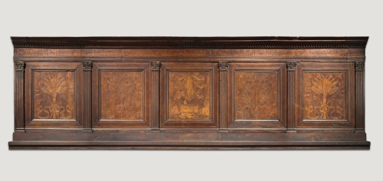 Upper Paneling from a Sacristy Armoire