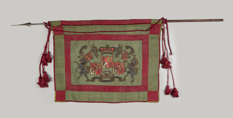 Banner with Royal Coat of Arms of Great Britain
