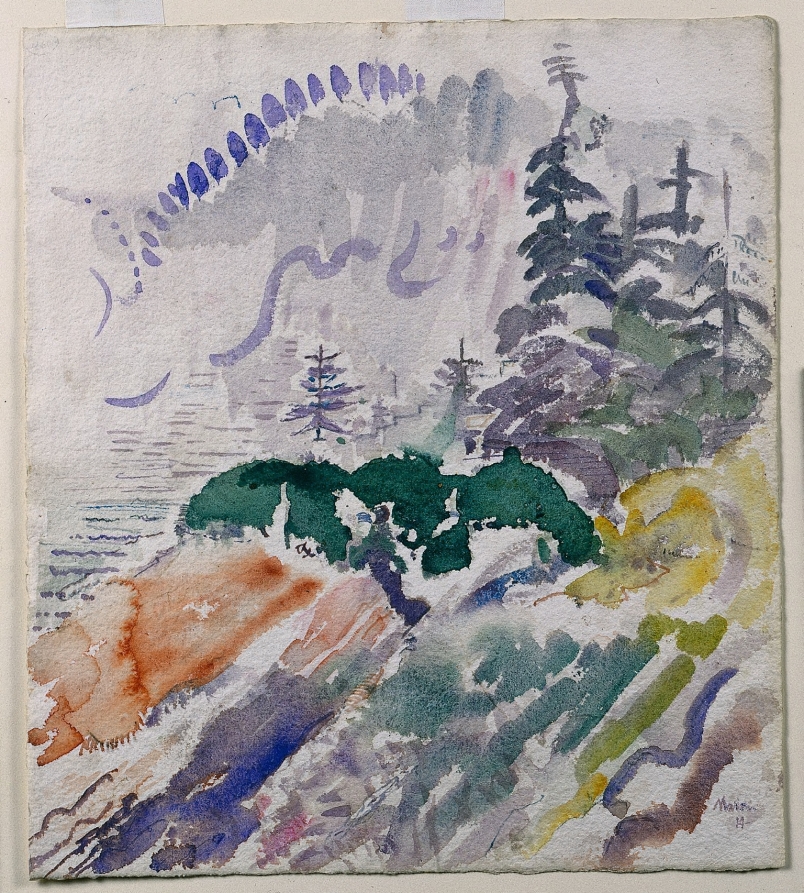 Marin Island (recto), John Marin, 1914