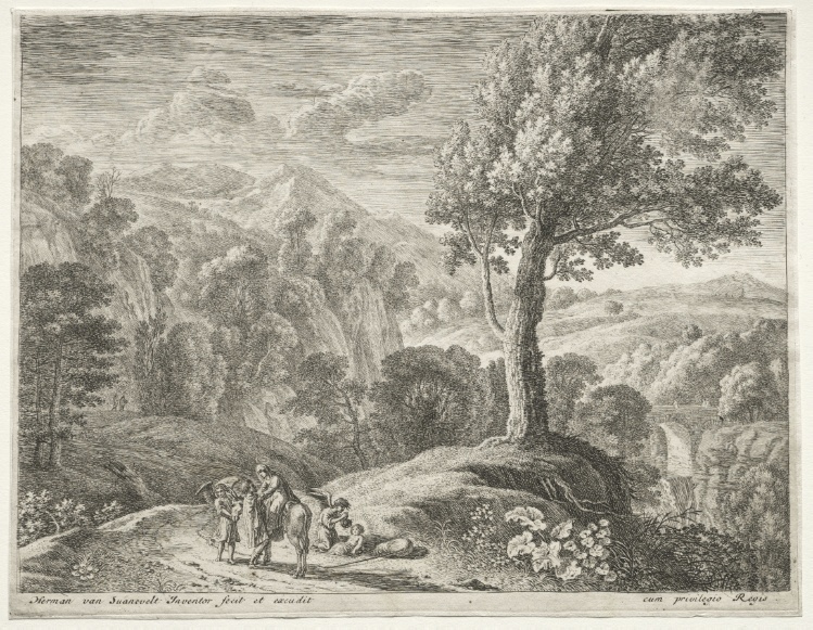 The Flight into Egypt: The Large Tree and the Cascade