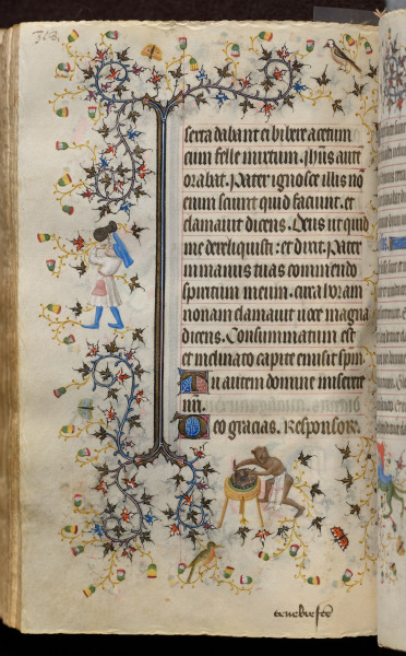 Hours of Charles the Noble, King of Navarre (1361-1425): fol. 159v, Text