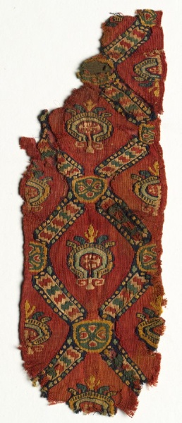 Fragmentary Ornament from a Tunic with Lozenges and Medallions