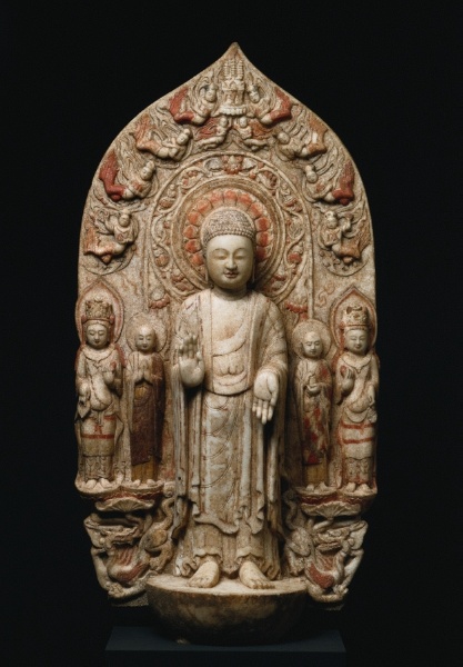 Stele with Shakyamuni and Maitreya